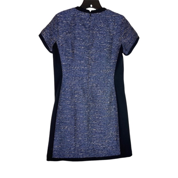 NWT Madewell Shimmer Blue Shirt Dress Woven Metallic - Picture 7 of 8